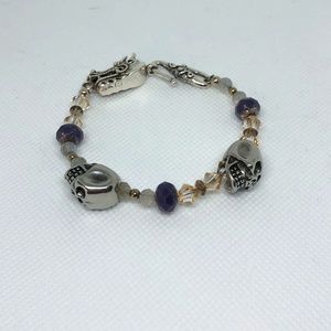 Custom skull & dragon bracelet
